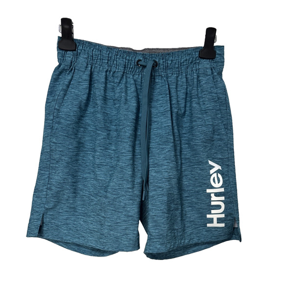 Hurley Men's Small Swim Shorts Heathered Turquoise Surf Swim Beach Vacation - Picture 1 of 7
